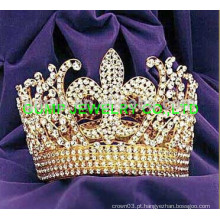 Coroa redonda da tiara da flor de lis